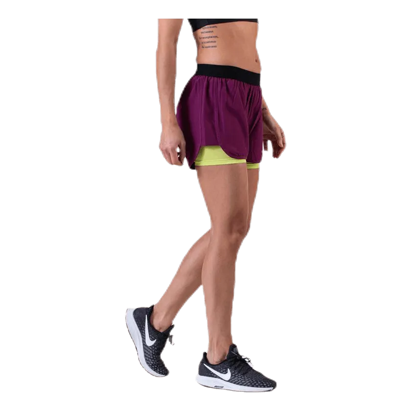 2-Lay Shorts Purple/Green