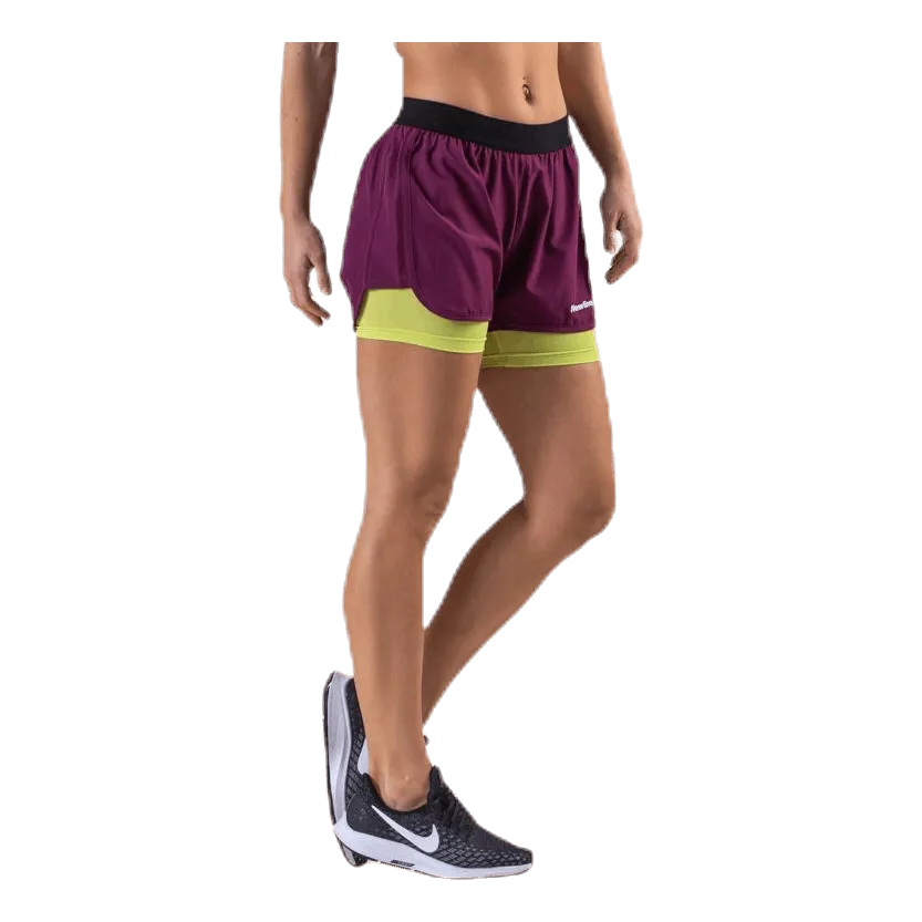 2-Lay Shorts Purple/Green