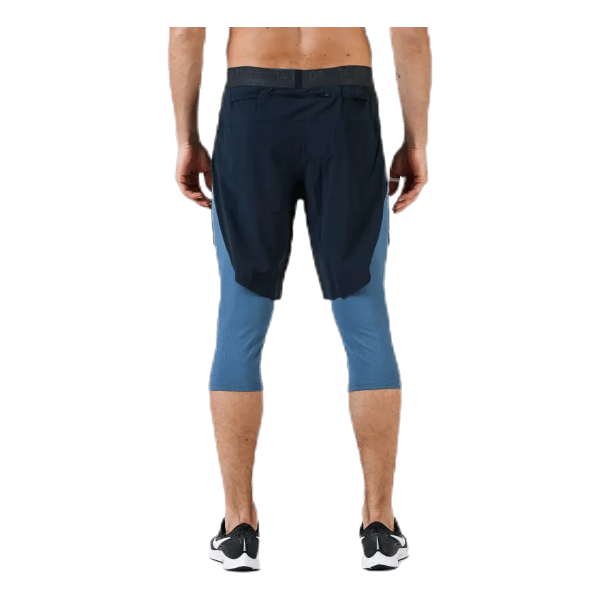 2in1 3QTR Short Teck Pack Blue/Black