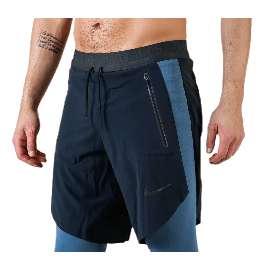 2in1 3QTR Short Teck Pack Blue/Black