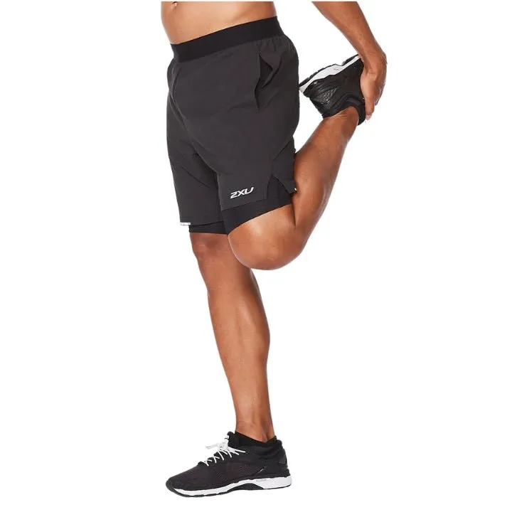 2XU MR6536B Aero 2-in-1 7" Shorts