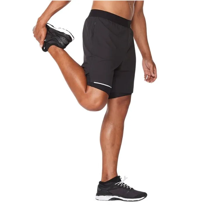2XU MR6536B Aero 2-in-1 7" Shorts
