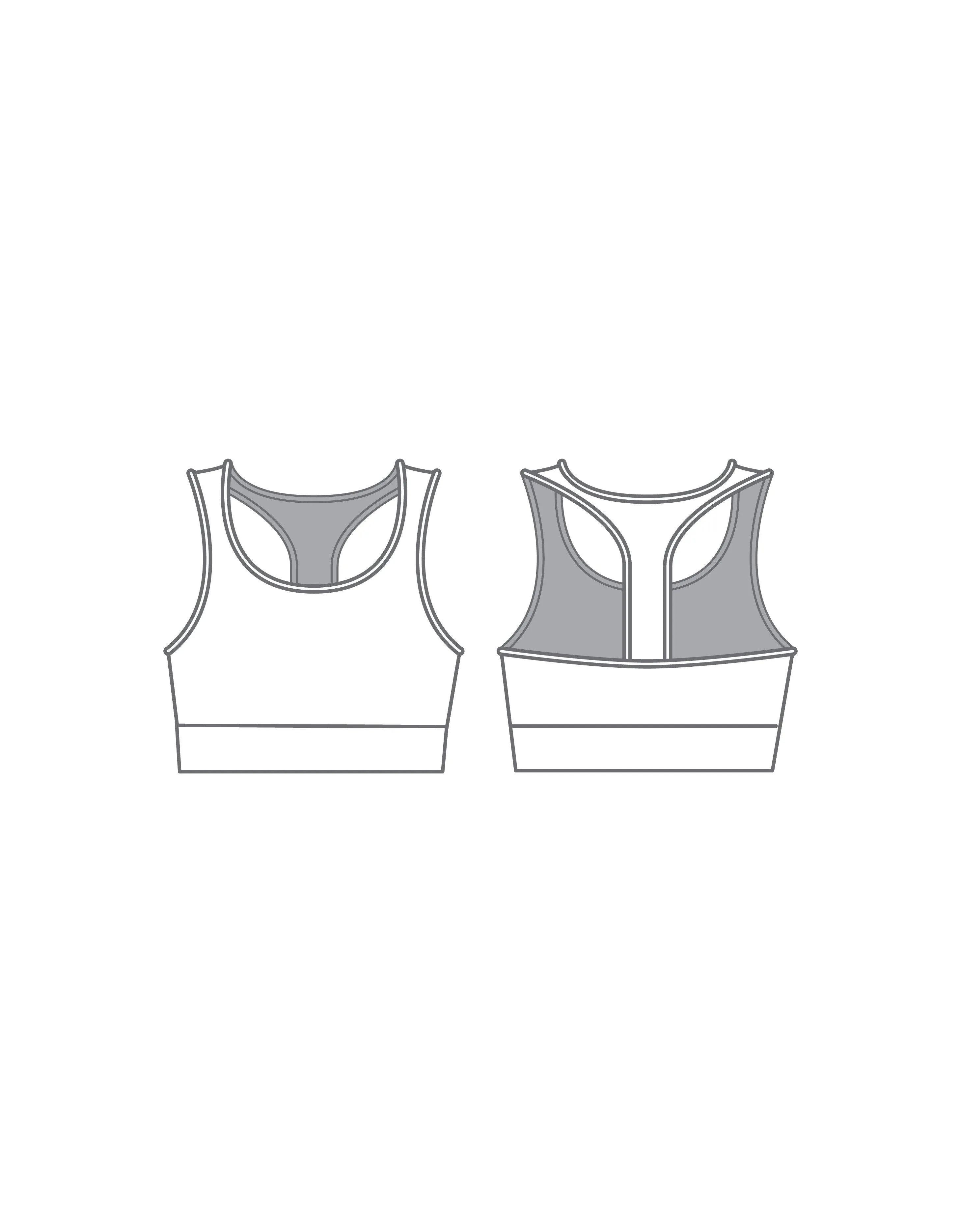 Accent Racer Strap Crop