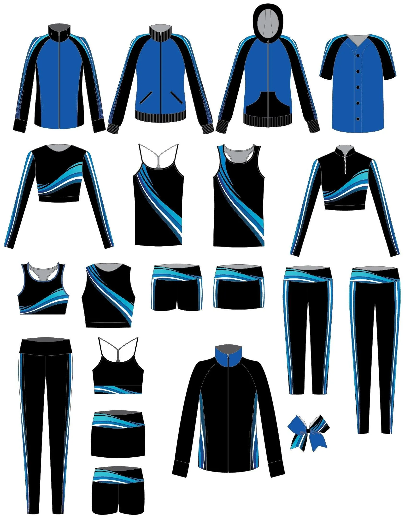 Accent Zipper Front Crop Top