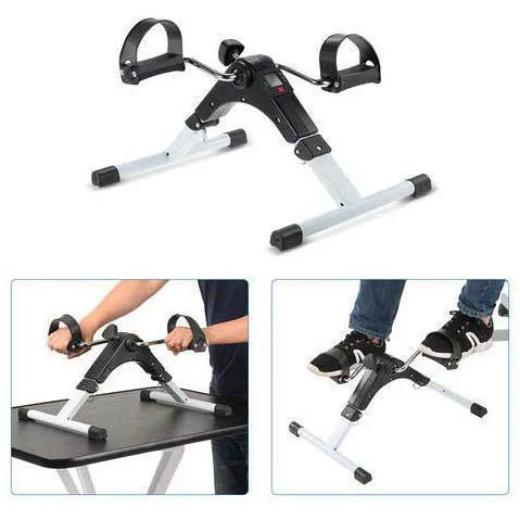 Arm & Leg Pedal Exerciser Variable Resistance with LCD Display