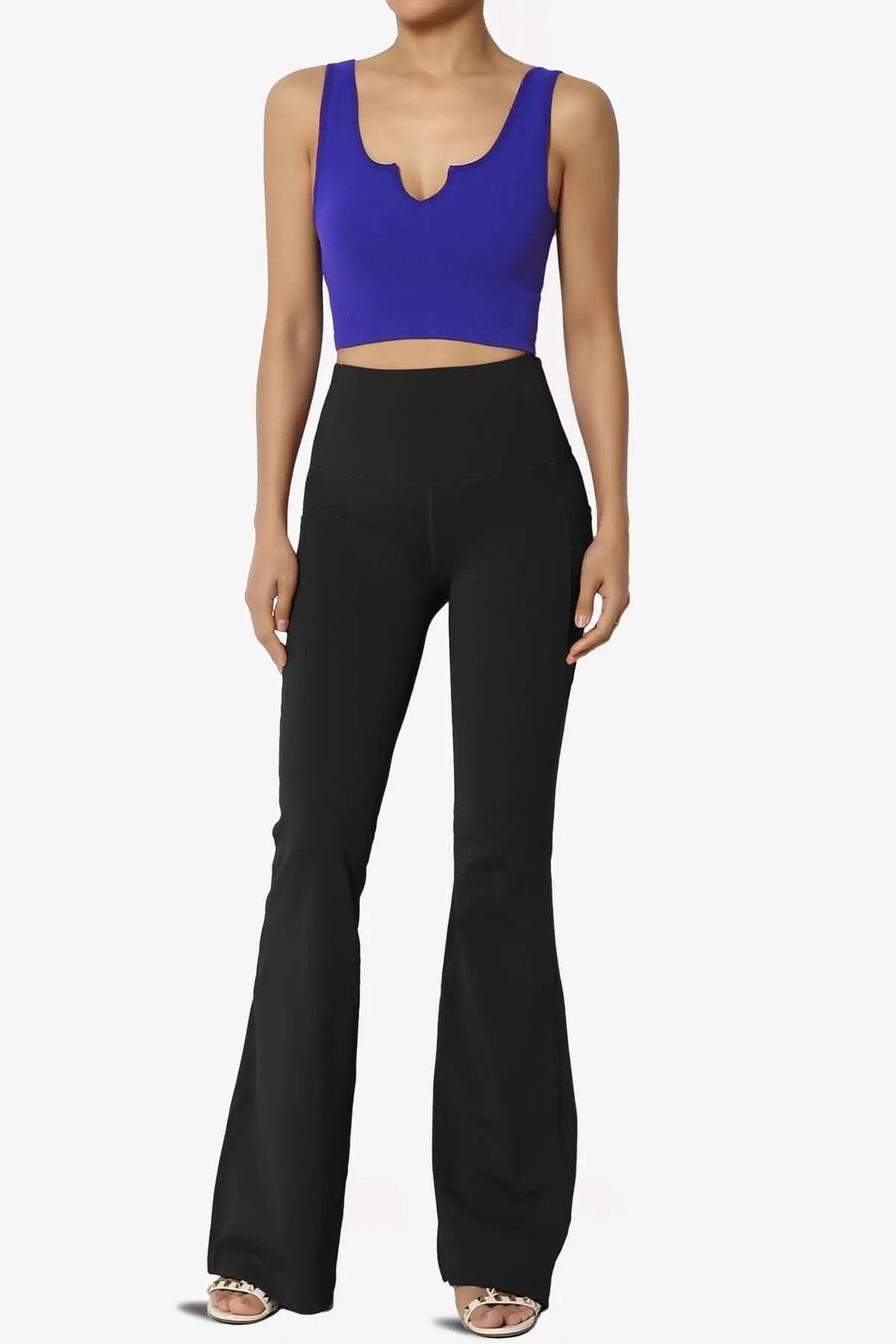 Effie Scoop Neck Ribbed Seamless Crop Tank Top