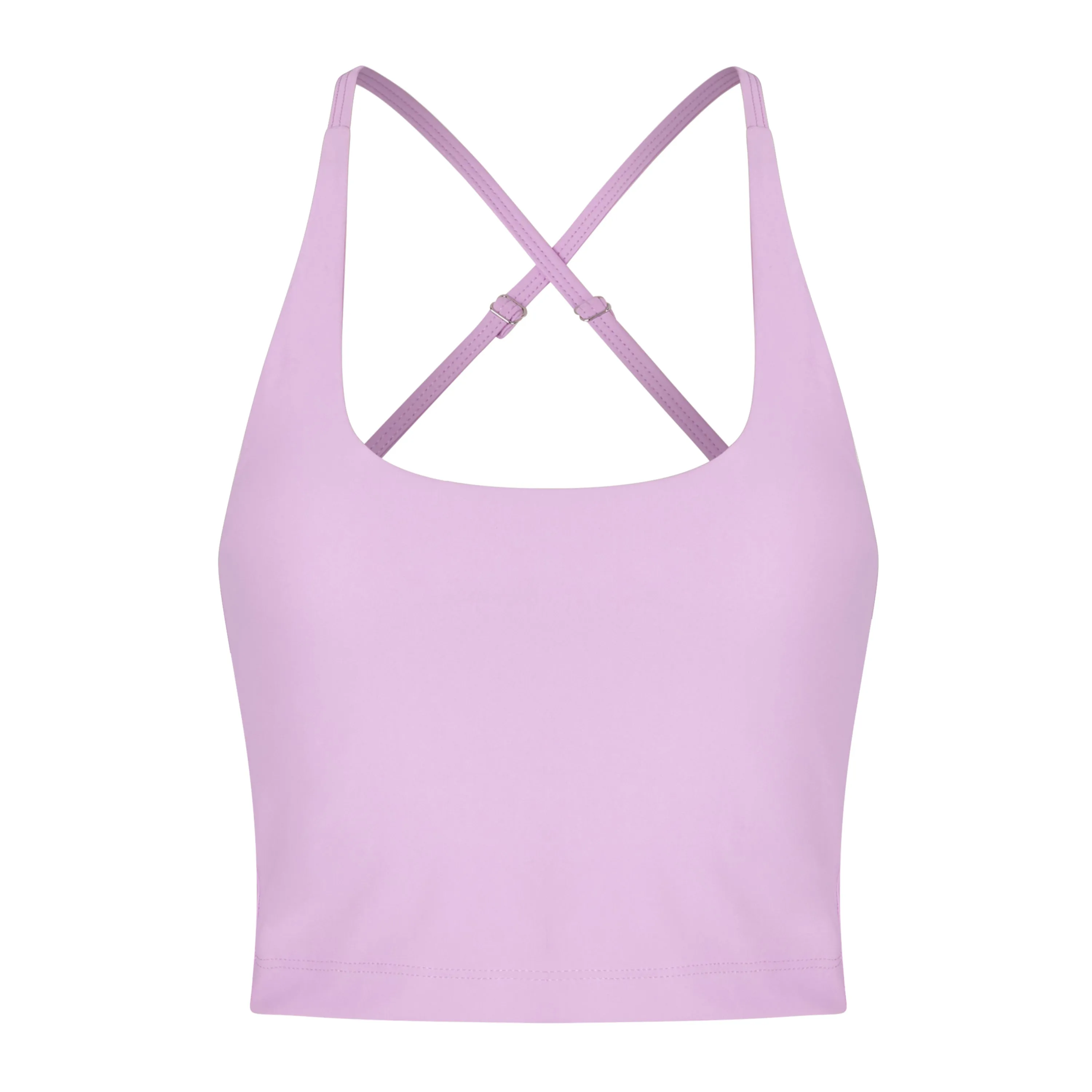 Frida Thin Strap Crop Top | Recycled Polyester | Cyclamen