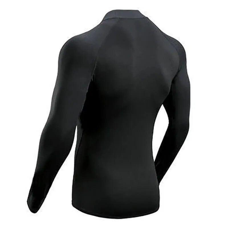 Gym Quick Dry Long Sleeves Shirt / Male Sports Turtleneck - SF0646