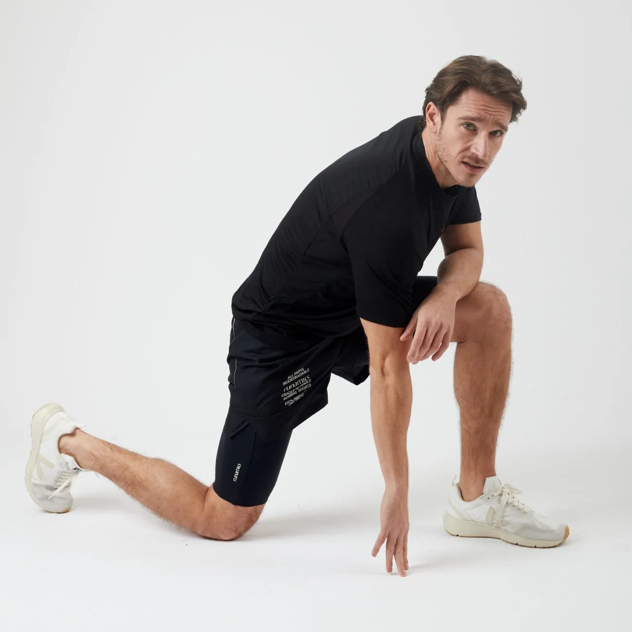Kurzes Running Set für Herren, 3-teilig