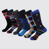 Men's Bold Designer Dress Socks 6 Pack