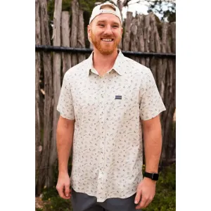 Men's Burlebo Performance Button Up 0008-PBU-LSS