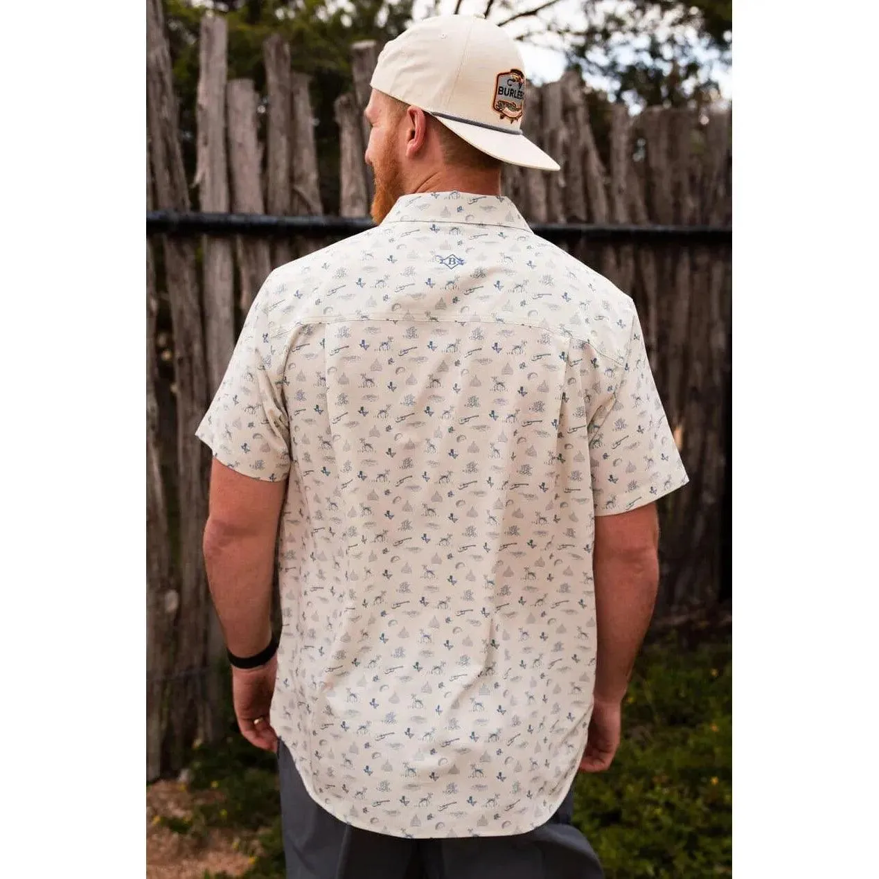 Men's Burlebo Performance Button Up 0008-PBU-LSS