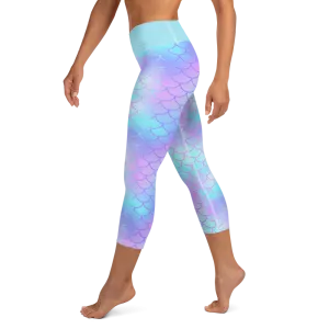 Mermaid Scale Capri Leggings