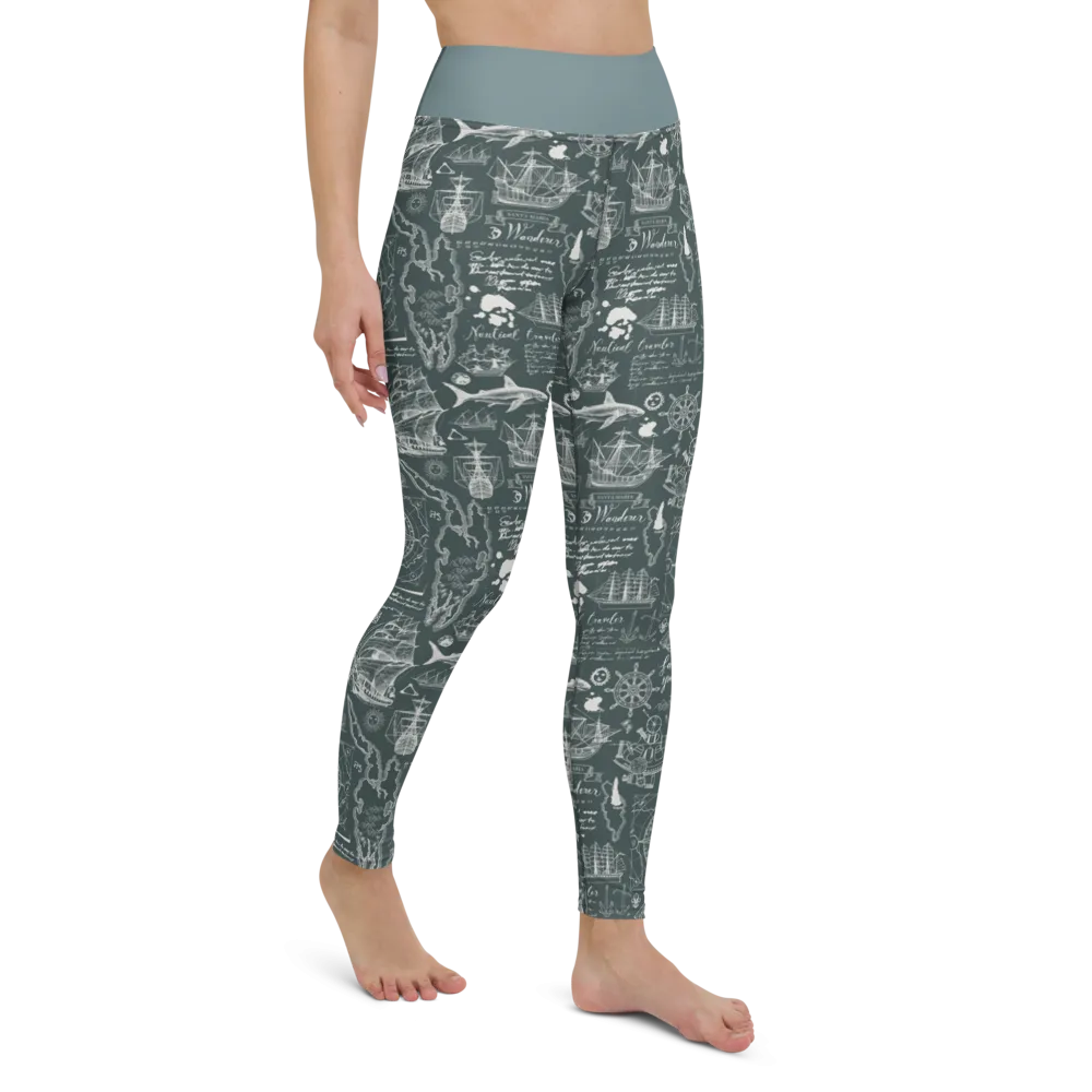 Nautical Design Yoga Leggings