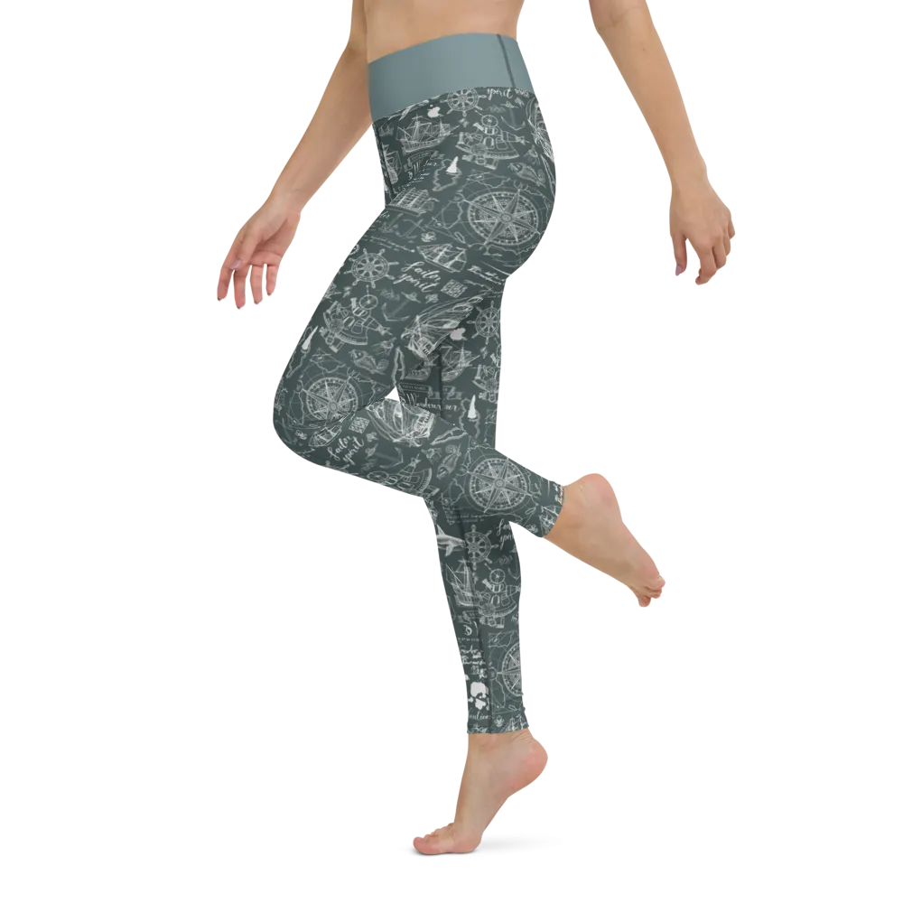 Nautical Design Yoga Leggings