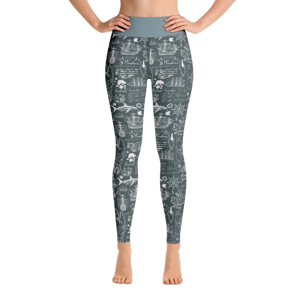 Nautical Design Yoga Leggings