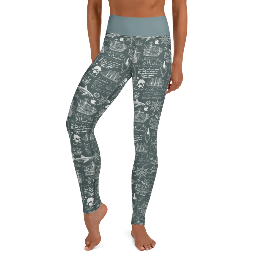 Nautical Design Yoga Leggings