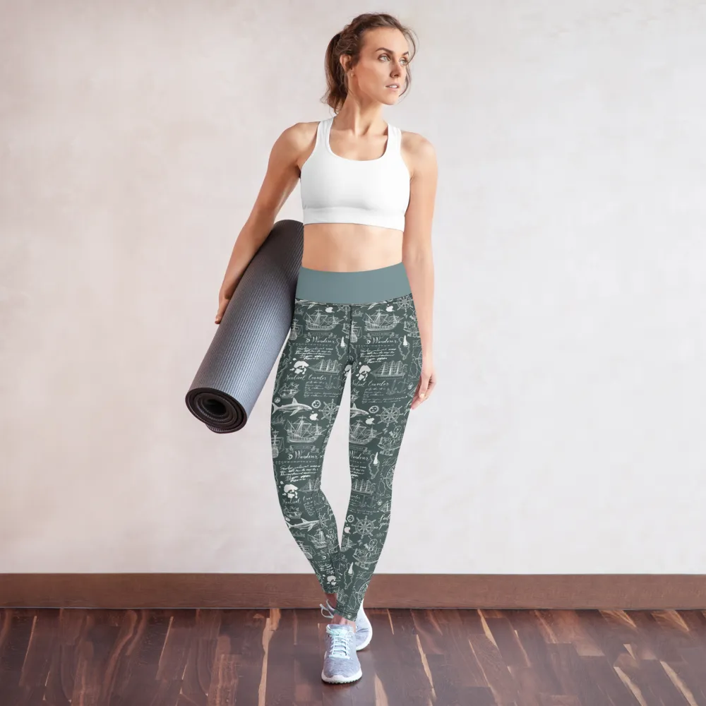 Nautical Design Yoga Leggings