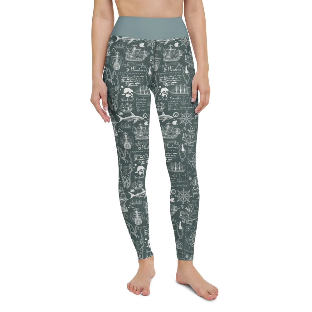 Nautical Design Yoga Leggings