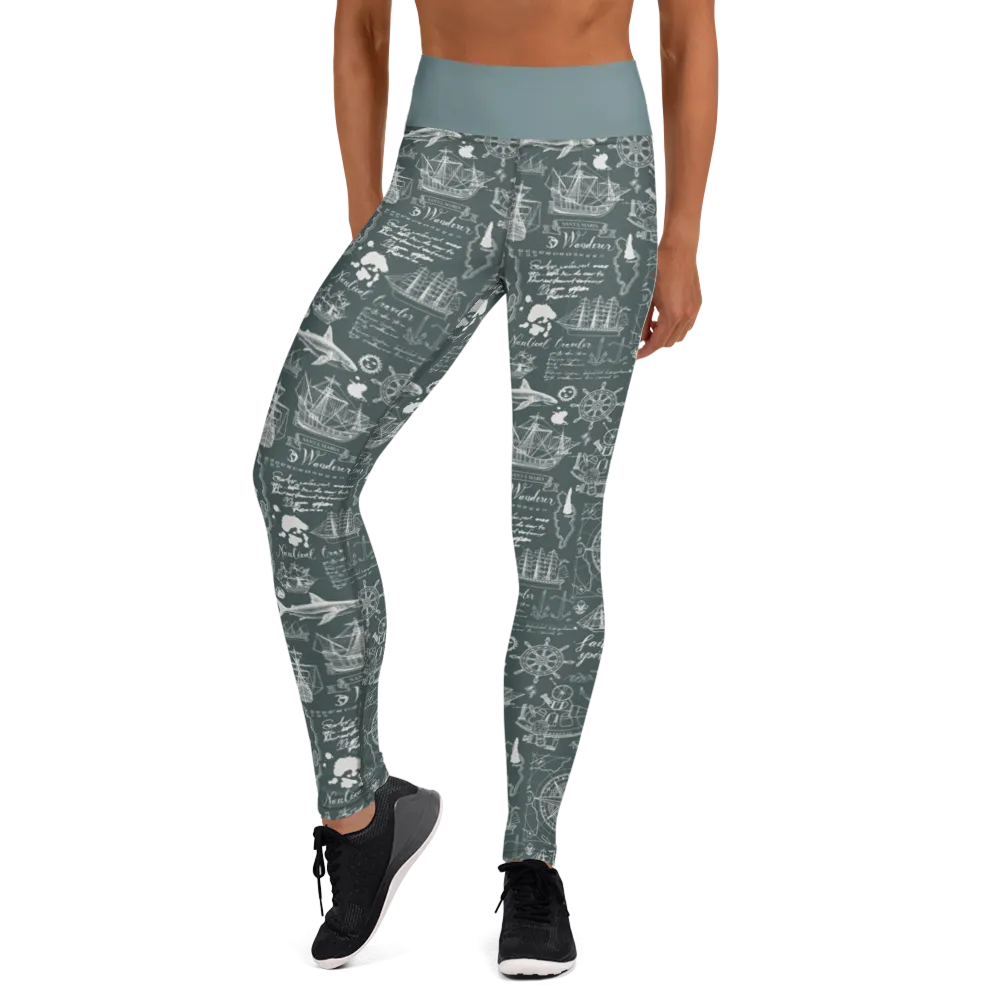Nautical Design Yoga Leggings