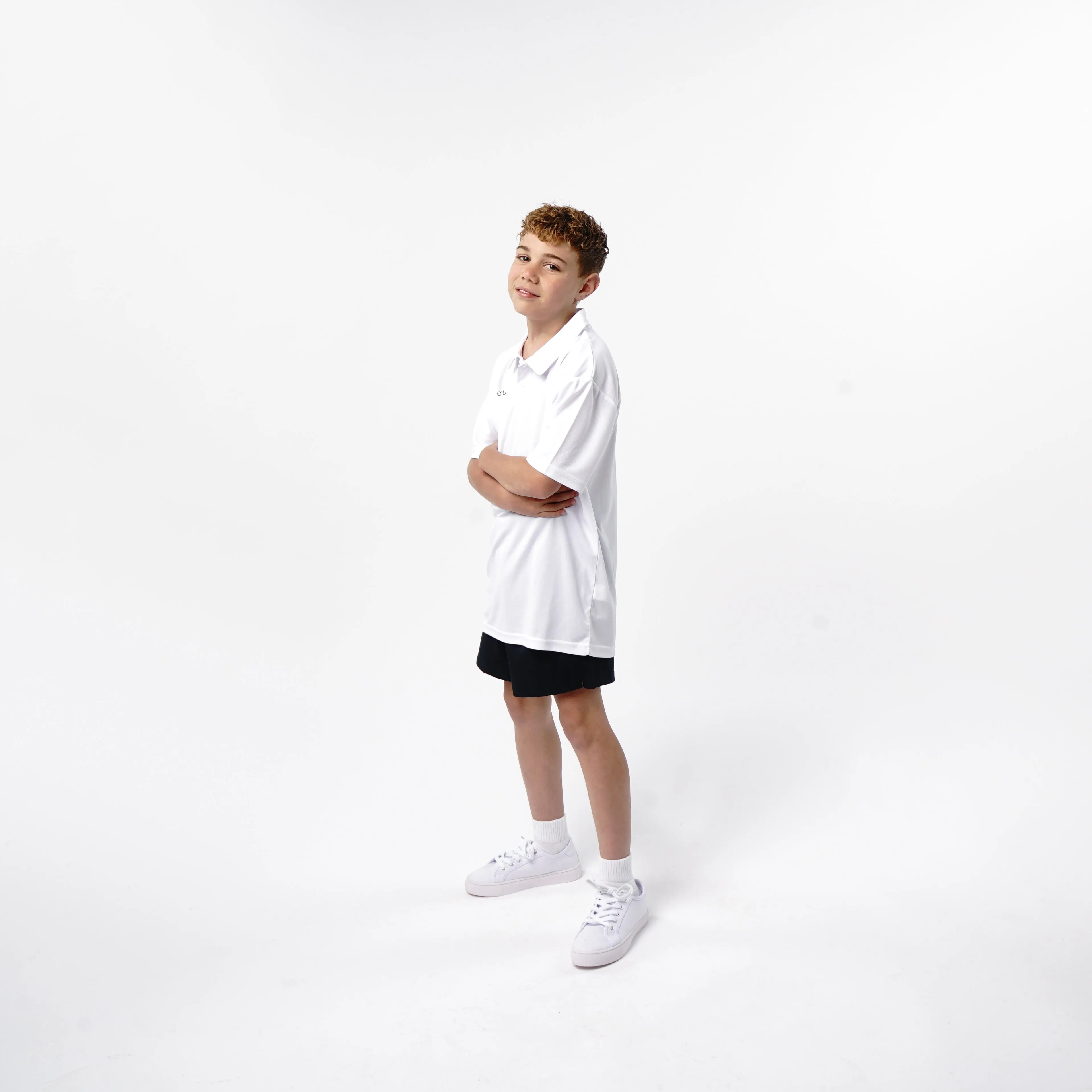 Omnitau Kid's Team Sports Breathable Technical Polo - White