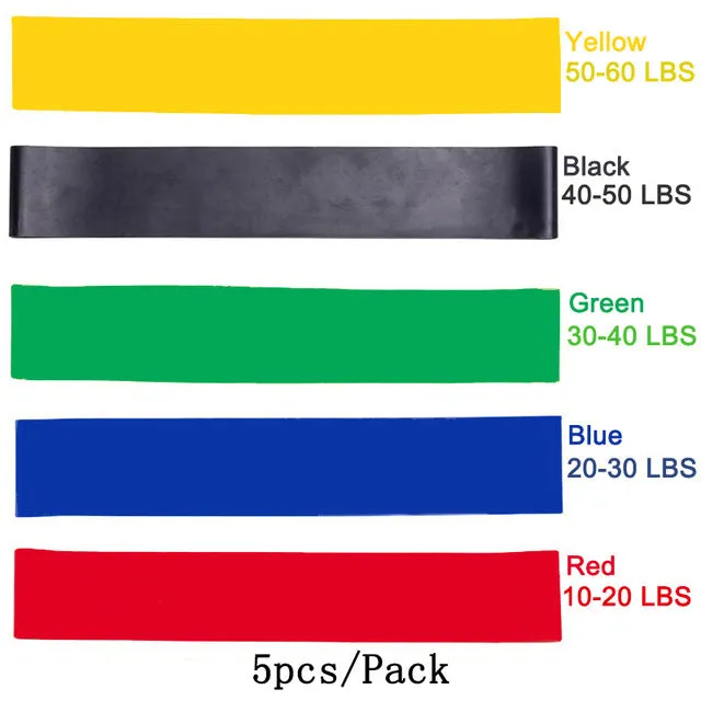 Pilates Resistance Bands Set Fitness Latex Loop BodyBuilding Strength Band Workout Pull Rope Athletic Expander Yoga Expander