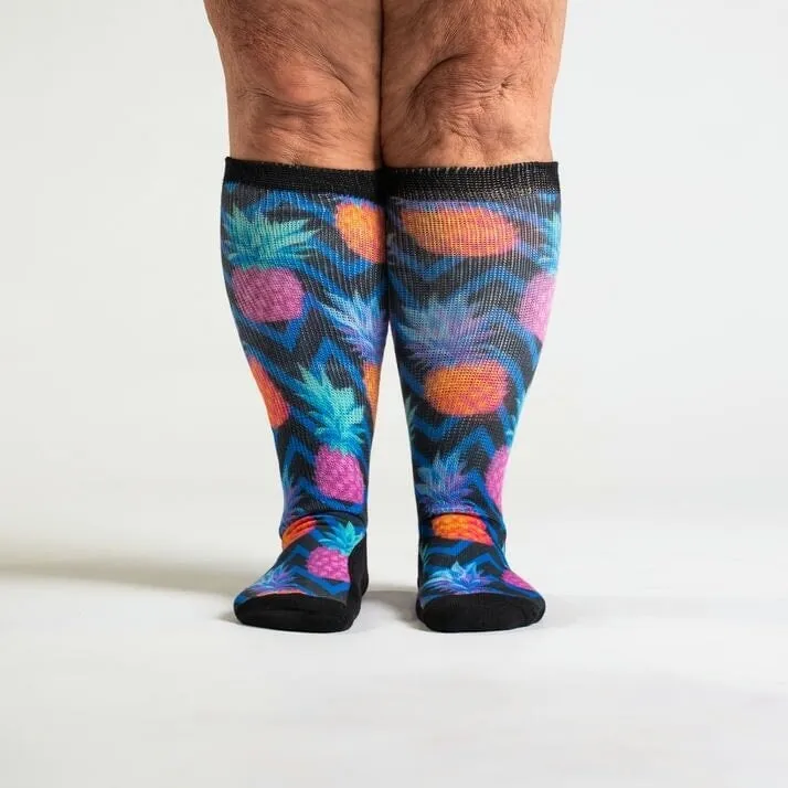 Pineapple Party EasyStretch™ Diabetic Socks