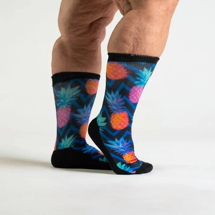 Pineapple Party EasyStretch™ Diabetic Socks