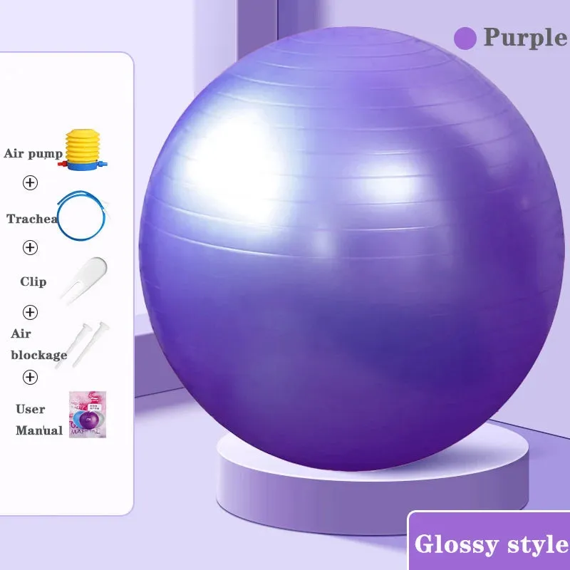 Premium Yoga Ball 55cm for Fitness, Flexibility and Posture Support