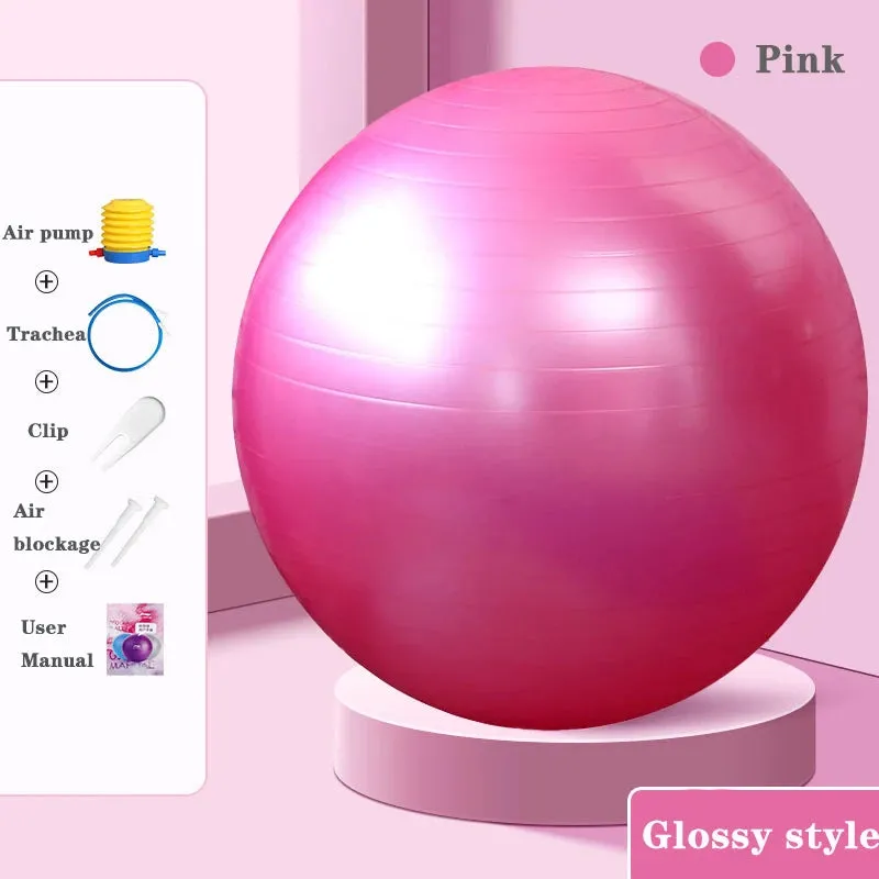 Premium Yoga Ball 55cm for Fitness, Flexibility and Posture Support