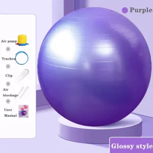 Premium Yoga Ball 55cm for Fitness, Flexibility and Posture Support