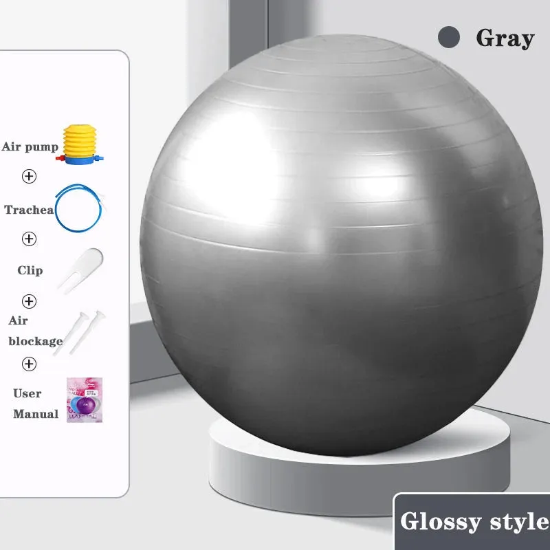 Premium Yoga Ball 55cm for Fitness, Flexibility and Posture Support