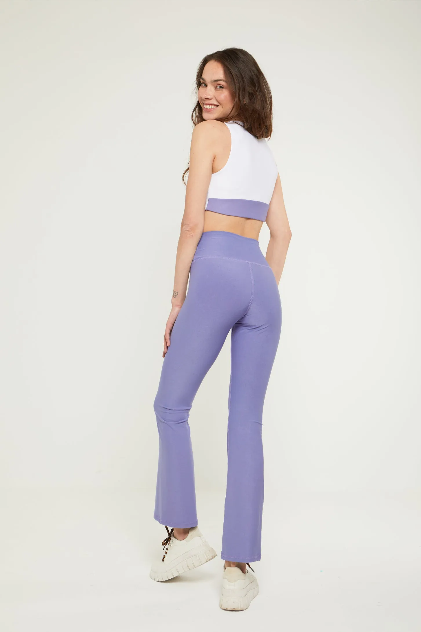SECOND SKIN YOGA PANTS - LILAC