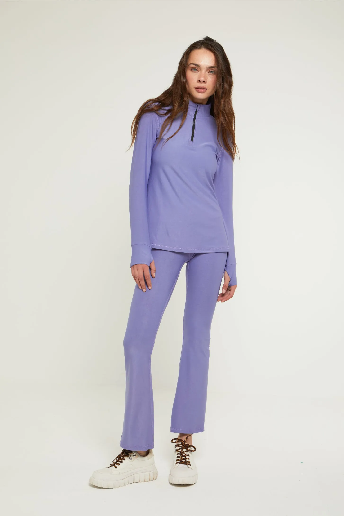 SECOND SKIN YOGA PANTS - LILAC