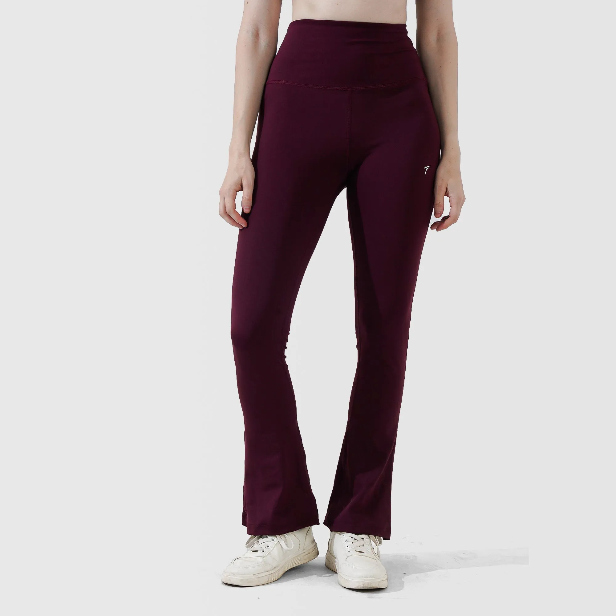 Tf-Maroon Premium Flare Leggings