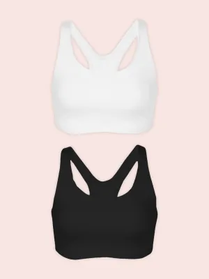The Serena - Cotton Wirefree Sports Bra Bundle 2-Pack