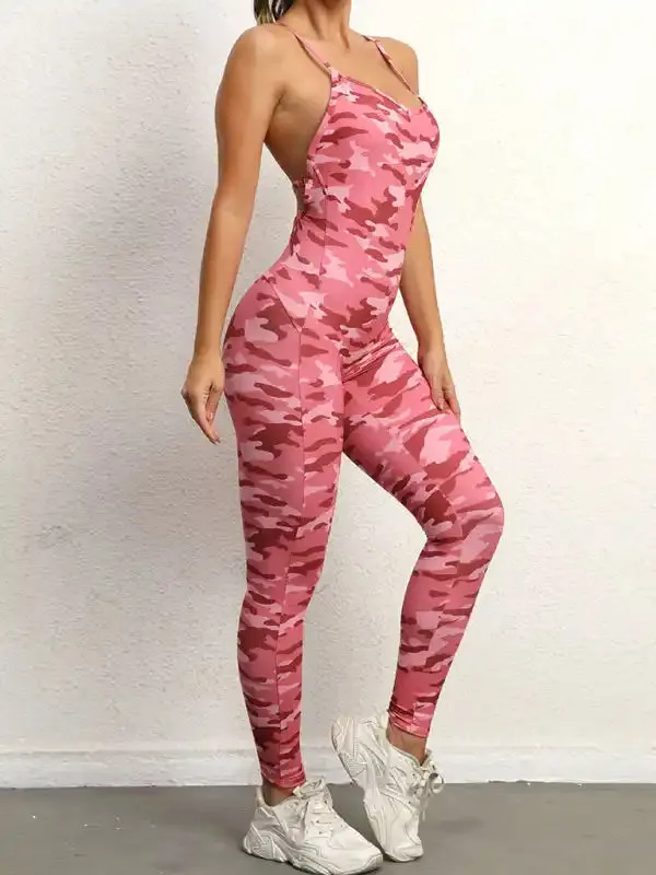 Women’s sexy backless yoga fitness jumpsuit