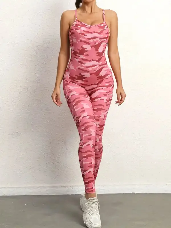 Women’s sexy backless yoga fitness jumpsuit
