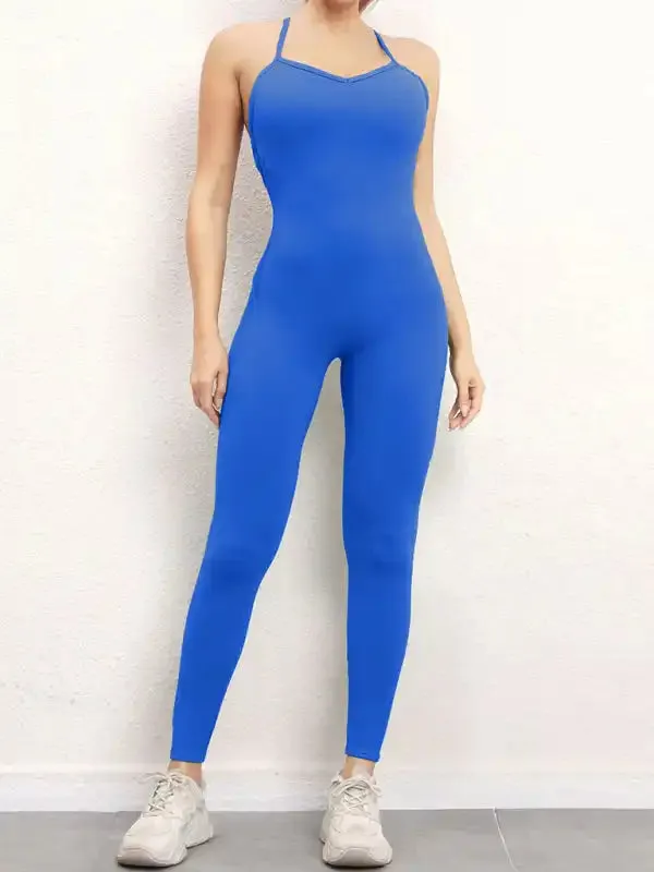 Women’s sexy backless yoga fitness jumpsuit