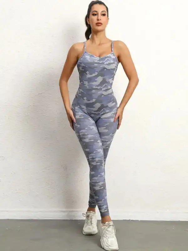Women’s sexy backless yoga fitness jumpsuit