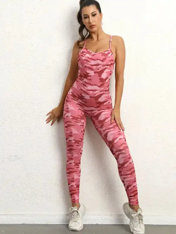 Women’s sexy backless yoga fitness jumpsuit