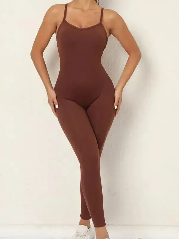 Women’s sexy backless yoga fitness jumpsuit