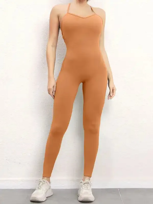 Women’s sexy backless yoga fitness jumpsuit