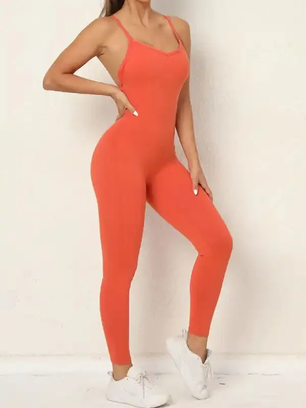 Women’s sexy backless yoga fitness jumpsuit